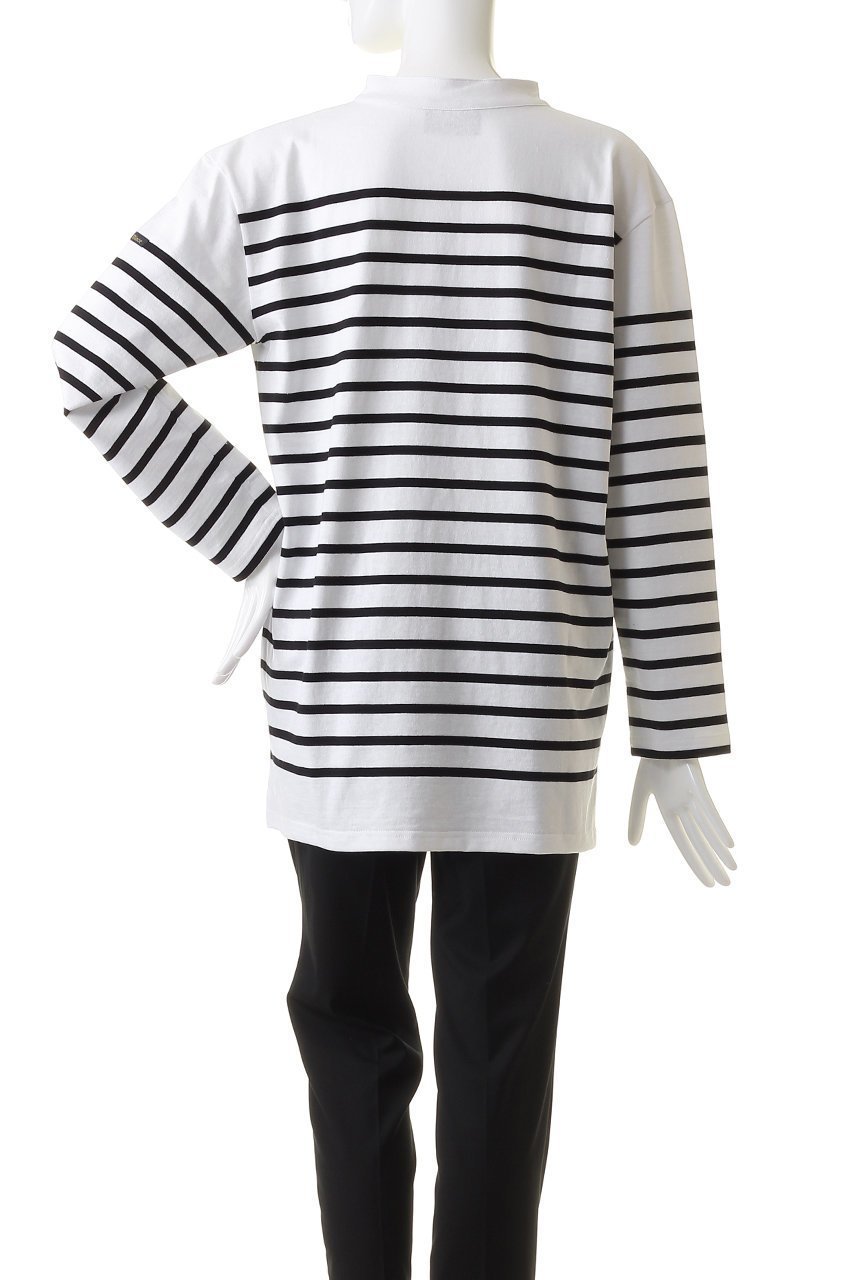 【エリオポール/heliopole】の【Le Minor】POLO カットソー 人気、トレンドファッション・服の通販 founy(ファニー) 　ファッション　Fashion　レディースファッション　Fashion for Women　トップス・カットソー　Cut & Sew Tops　シャツ・ブラウス・オフィスカジュアル　Elegant Blouses & Button-Ups　ロングTシャツ・Tシャツ　Longline T-Shirts & Tees　カットソー・ベーシックTシャツ　Cut-and-Sewn Tops / Stretch Tees & Basics　カットソー　Cut and Sewn Top　スリーブ　Sleeve, Long Sleeve / Short Sleeve　パッチ　Patch, Appliqué　ボーダー　Border, Stripe　ロング　Long, Long-Length　other-4|ID: prp329100003515674 ipo3291000000035532448