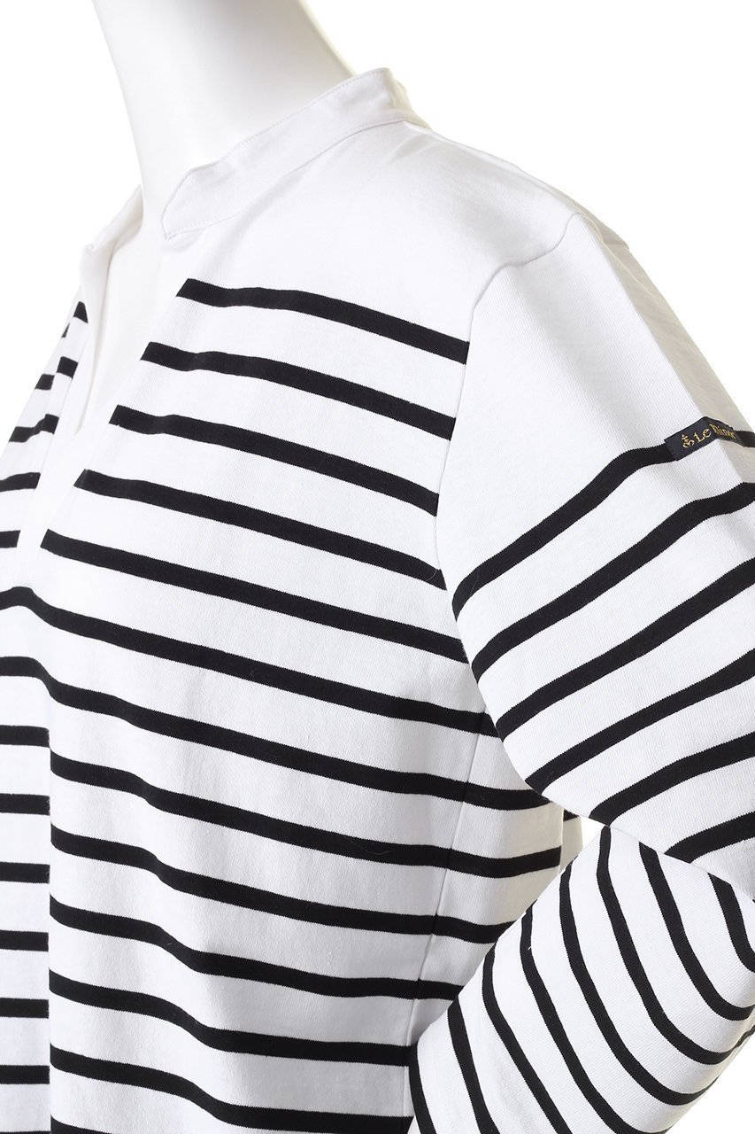 【エリオポール/heliopole】の【Le Minor】POLO カットソー 人気、トレンドファッション・服の通販 founy(ファニー) 　ファッション　Fashion　レディースファッション　Fashion for Women　トップス・カットソー　Cut & Sew Tops　シャツ・ブラウス・オフィスカジュアル　Elegant Blouses & Button-Ups　ロングTシャツ・Tシャツ　Longline T-Shirts & Tees　カットソー・ベーシックTシャツ　Cut-and-Sewn Tops / Stretch Tees & Basics　カットソー　Cut and Sewn Top　スリーブ　Sleeve, Long Sleeve / Short Sleeve　パッチ　Patch, Appliqué　ボーダー　Border, Stripe　ロング　Long, Long-Length　other-5|ID: prp329100003515674 ipo3291000000035936123