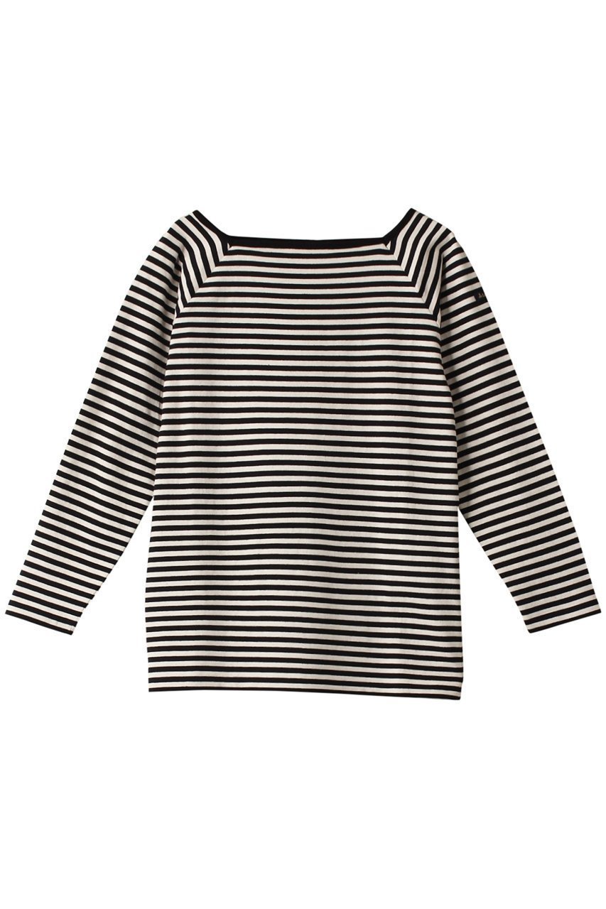 【エリオポール/heliopole】の【Le Minor】MARINIERE CARRE カットソー 人気、トレンドファッション・服の通販 founy(ファニー) 　ファッション　Fashion　レディースファッション　Fashion for Women　トップス・カットソー　Cut & Sew Tops　シャツ・ブラウス・オフィスカジュアル　Elegant Blouses & Button-Ups　ロングTシャツ・Tシャツ　Longline T-Shirts & Tees　カットソー・ベーシックTシャツ　Cut-and-Sewn Tops / Stretch Tees & Basics　インナー　Innerwear　カットソー　Cut and Sewn Top　コンパクト　Compact, Small Size　スリーブ　Sleeve, Long Sleeve / Short Sleeve　パッチ　Patch, Appliqué　ボーダー　Border, Stripe　ロング　Long, Long-Length　 other-1|ID: prp329100003515675 ipo3291000000035532451