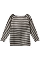 【エリオポール/heliopole】の【Le Minor】MARINIERE CARRE カットソー 人気、トレンドファッション・服の通販 founy(ファニー) ファッション Fashion レディースファッション Fashion for Women トップス・カットソー Cut & Sew Tops シャツ・ブラウス・オフィスカジュアル Elegant Blouses & Button-Ups ロングTシャツ・Tシャツ Longline T-Shirts & Tees カットソー・ベーシックTシャツ Cut-and-Sewn Tops / Stretch Tees & Basics インナー Innerwear カットソー Cut and Sewn Top コンパクト Compact, Small Size スリーブ Sleeve, Long Sleeve / Short Sleeve パッチ Patch, Appliqué ボーダー Border, Stripe ロング Long, Long-Length thumbnail ブラック|ID: prp329100003515675 ipo3291000000035532452