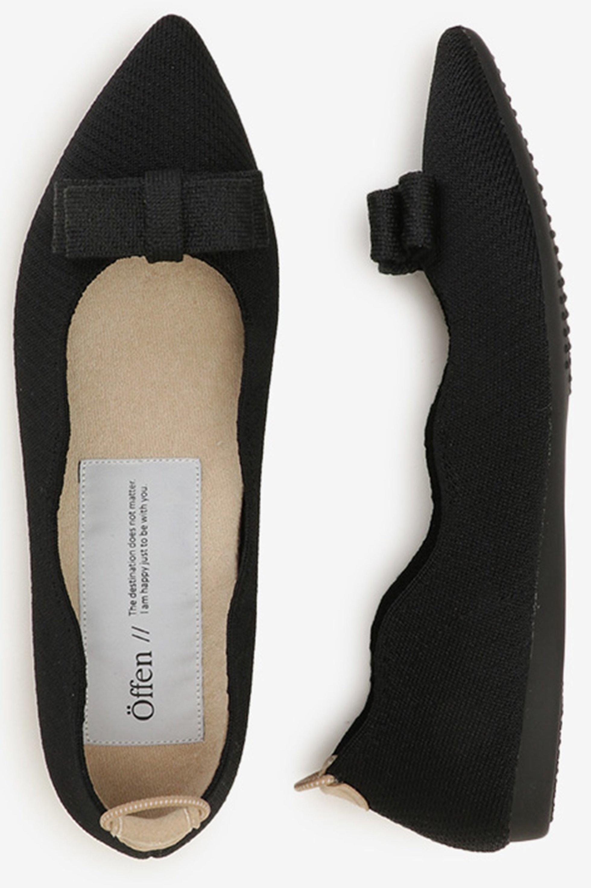 【オッフェン/Offen】のpointed-RUBAN インテリア・キッズ・メンズ・レディースファッション・服の通販 founy(ファニー) 　ファッション　Fashion　レディースファッション　Fashion for Women　おすすめ　Recommended / Our Picks　クッション　Cushion, Throw Pillow　シューズ　Shoes, Footwear　フェミニン　Feminine, Girly　フラット　Flat, Flat Shoes　軽量　Lightweight, Ultra Light　BLACK|ID: prp329100003515697 ipo3291000000032882653