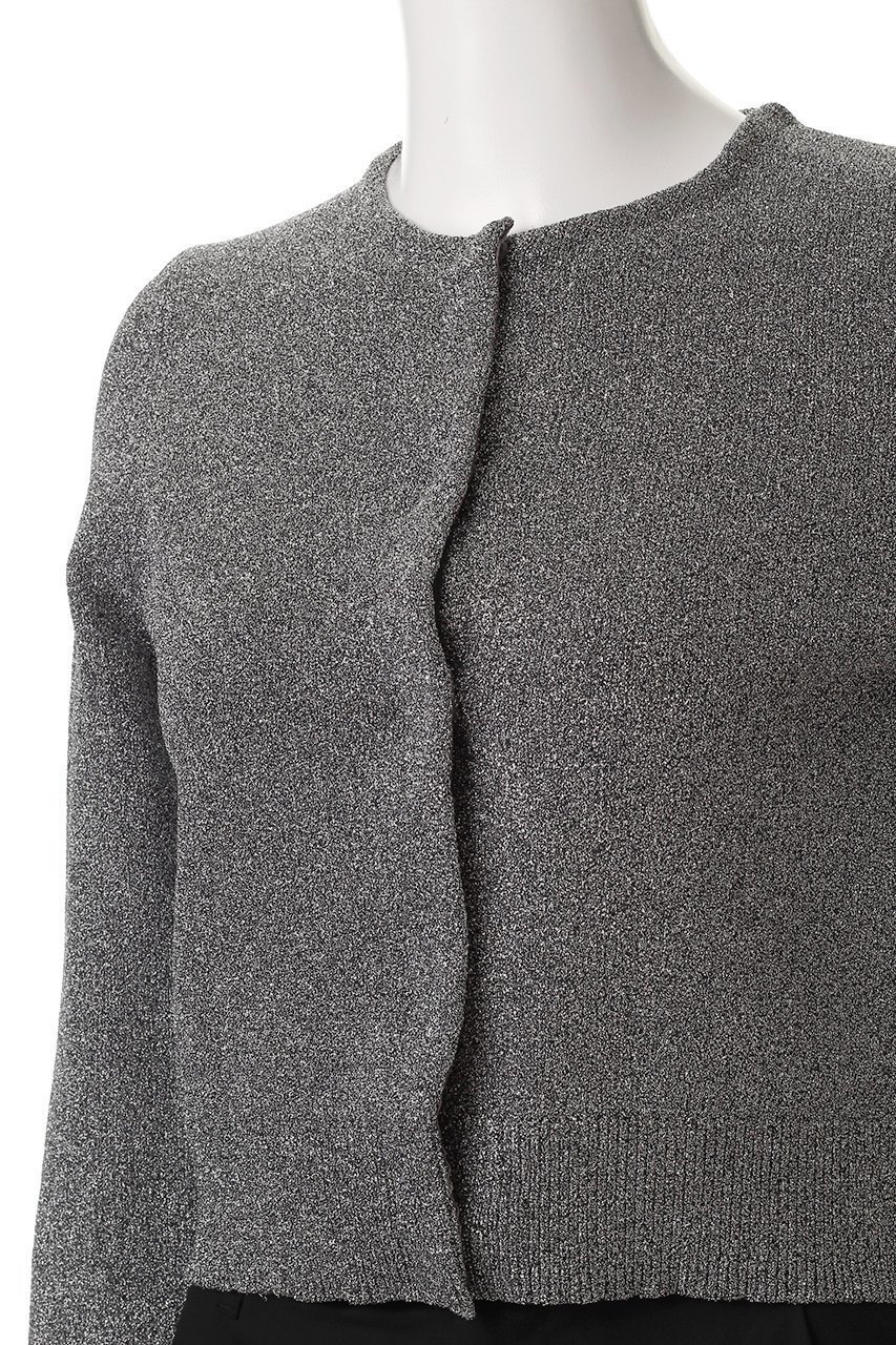 【サードマガジン/THIRD MAGAZINE】のラメニットカーディガン 人気、トレンドファッション・服の通販 founy(ファニー) 　ファッション　Fashion　レディースファッション　Fashion for Women　トップス・カットソー　Cut & Sew Tops　ニット　Knit Tops & Sweaters　カーディガン・羽織り　Layered Style Cardigans　カーディガン　Cardigan, Knitwear　クロップド　Cropped, Short Length　クール　Cool, Chic　シルバー　Silver, Metallic Silver　トレンド　Trend, Trending Now　エレガント 上品　Elegant　other-5|ID: prp329100003520324 ipo3291000000032925906