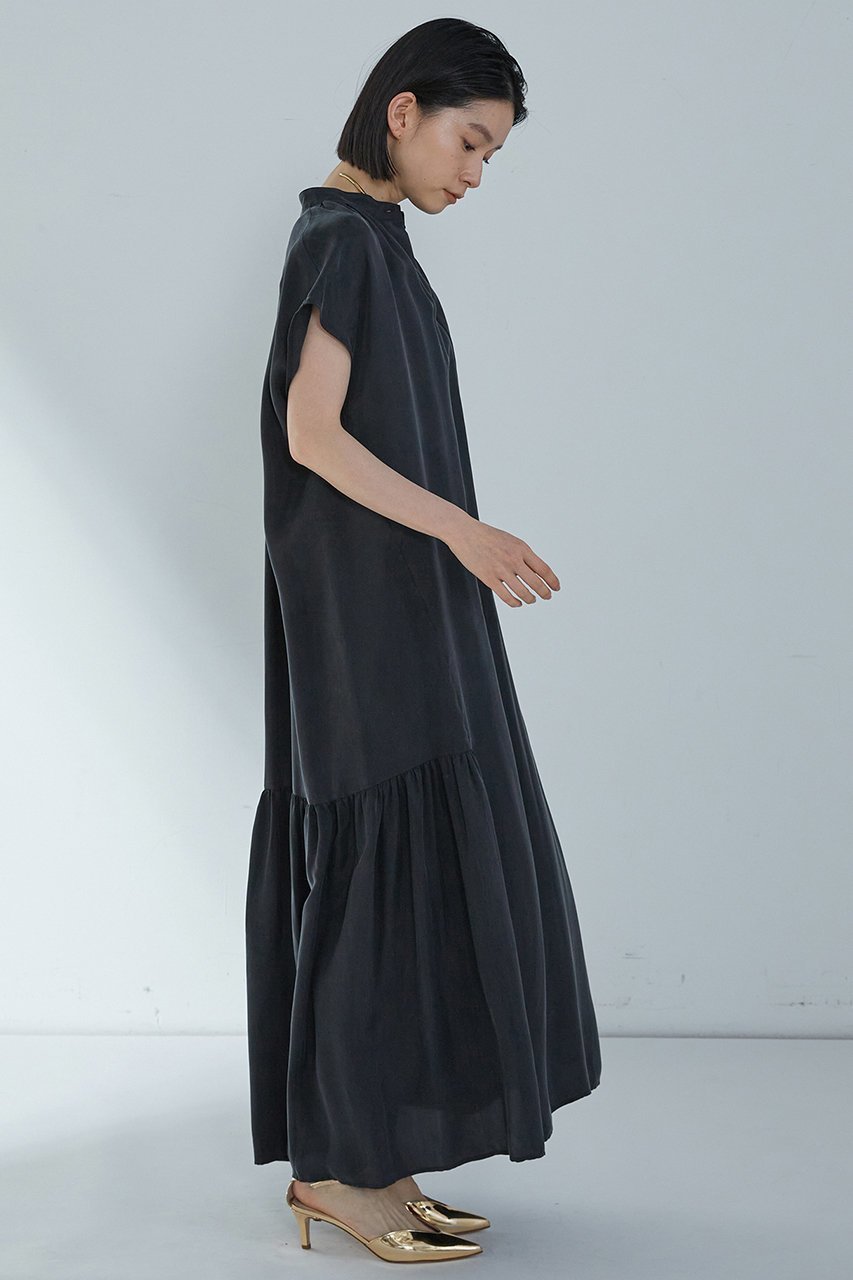 【プルミエ アロンディスモン/1er Arrondissement】のキュプラフィブリルシャツワンピース 人気、トレンドファッション・服の通販 founy(ファニー) 　ファッション　Fashion　レディースファッション　Ladies' Fashion Online　ワンピース　Dress　シャツワンピース　Shirt Dresses　チュニック　Tunic　とろみ　Thickness　キュプラ　Cupra　ギャザー　Gather　サマー　Summer　シューズ　Shoes　チュニック　Tunic　フレア　Flare　リゾート　Resort　ロング　Long　エレガント 上品　Elegant　夏　Summer　旅行　Travel　other-7|ID: prp329100003520328 ipo3291000000032074530