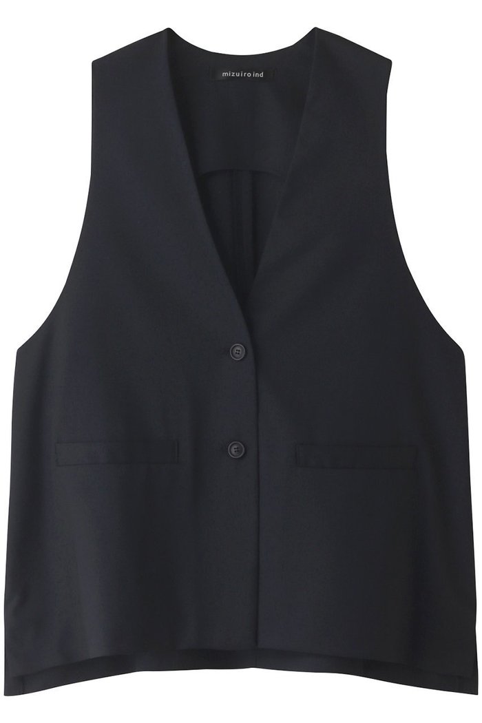 【ミズイロ インド/mizuiro ind】のdeep V neck wide vest ベスト インテリア・キッズ・メンズ・レディースファッション・服の通販 founy(ファニー) https://founy.com/ ファッション Fashion レディースファッション WOMEN アウター Coat Outerwear ジャケット Jackets シンプル Simple ジャケット Jacket トレンド Trend ベスト Vest エレガント 上品 Elegant |ID: prp329100003522191 ipo3291000000029958372