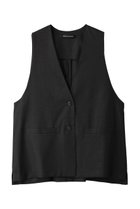 【ミズイロ インド/mizuiro ind】のdeep V neck wide vest ベスト c.grayA|ID:prp329100003522191