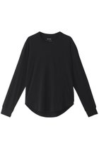 【スリー ドッツ/three dots】のニューサンデッドジャージー ロングTシャツ ブラック|ID: prp329100003522194 ipo3291000000036009033