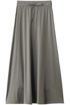 【スリー ドッツ/three dots】のロングステープルヤーン スカート スウェーデッド カーキ|ID: prp329100003522195 ipo3291000000033964374