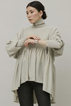 【カレンソロジー/Curensology】のハイネックギャザーニットプルオーバー 人気、トレンドファッション・服の通販 founy(ファニー) ファッション Fashion レディースファッション Fashion for Women トップス・カットソー Cut & Sew Tops ニット Knit Tops & Sweaters カジュアルプルオーバー・ニットトップス Pullovers & Knit Tops / Casual Pullovers なめらか Smooth, Silky Texture ギャザー Gathered, Ruffled ハイネック High Neck, Mock Neck フレア Flare, Flared 冬 Winter / This Winter thumbnail オフホワイト|ID: prp329100003524214 ipo3291000000033541321