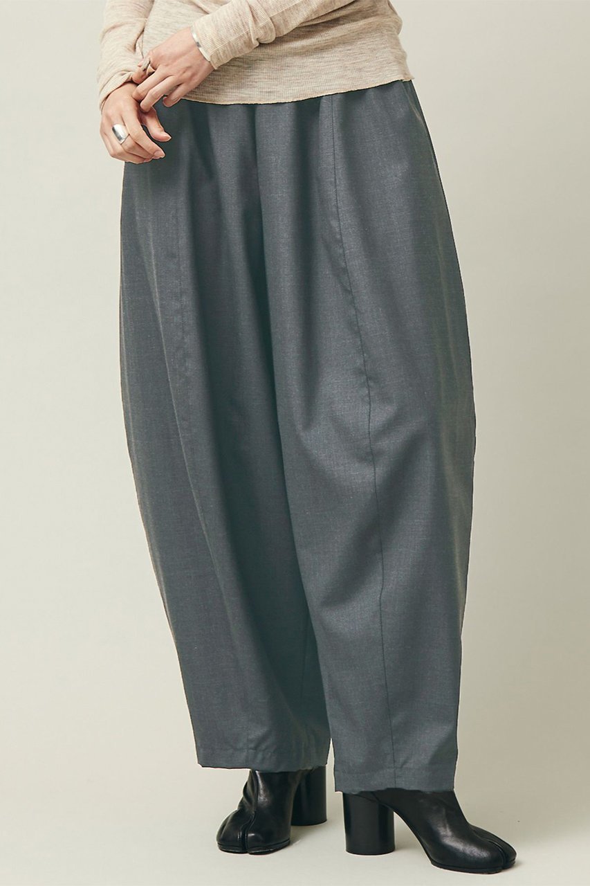 【カレンソロジー/Curensology】のウールトロドロストパンツ インテリア・キッズ・メンズ・レディースファッション・服の通販 founy(ファニー) 　ファッション　Fashion　レディースファッション　Fashion for Women　パンツ　Pants & Trousers　カットソー　Cut and Sewn Top　セットアップ　Set-Up, Coordinated Outfit　パターン　Pattern, Design Print　マニッシュ　Mannish, Boyish　A/W・秋冬　Autumn/Winter　ミドルグレー|ID: prp329100003524220 ipo3291000000036260221