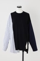 【ナゴンスタンス/nagonstans】のソフト天竺 アシンメMIX P.O/プルオーバー 人気、トレンドファッション・服の通販 founy(ファニー) ファッション Fashion レディースファッション Fashion for Women トップス・カットソー Cut & Sew Tops シャツ・ブラウス・オフィスカジュアル Elegant Blouses & Button-Ups ロングTシャツ・Tシャツ Longline T-Shirts & Tees カジュアルプルオーバー・ニットトップス Pullovers & Knit Tops / Casual Pullovers カットソー・ベーシックTシャツ Cut-and-Sewn Tops / Stretch Tees & Basics アシンメトリー Asymmetrical Style スリーブ Sleeve, Long Sleeve / Short Sleeve ロング Long, Long-Length |ID:prp329100003526843