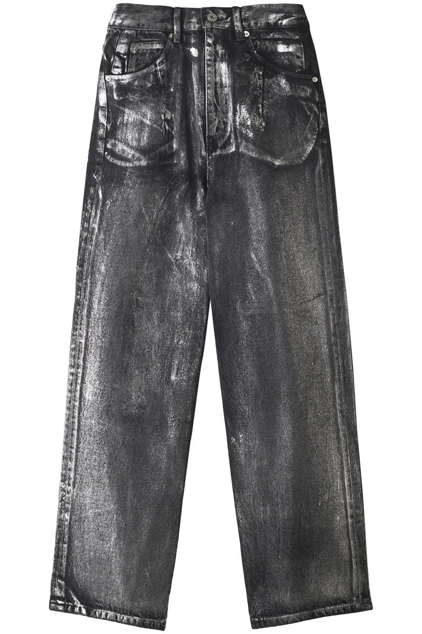 【プランク プロジェクト/PRANK PROJECT】のカスレ泊デニム / Blur Leaf Denim インテリア・キッズ・メンズ・レディースファッション・服の通販 founy(ファニー) 　ファッション　Fashion　レディースファッション　Fashion for Women　パンツ　Pants & Trousers　デニムパンツ・ジーンズ・美脚デニム　Denim Jeans & Pants　ストレート　Straight, Straight Cut　デニム　Denim, Jeans Material　プリント　Print, Printed Pattern　BLK(ブラック)|ID: prp329100003529525 ipo3291000000032828487
