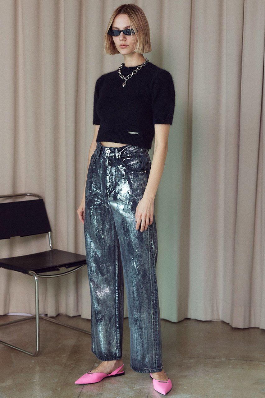 【プランク プロジェクト/PRANK PROJECT】のカスレ泊デニム / Blur Leaf Denim 人気、トレンドファッション・服の通販 founy(ファニー) ファッション Fashion レディースファッション Fashion for Women パンツ Pants & Trousers デニムパンツ・ジーンズ・美脚デニム Denim Jeans & Pants ストレート Straight, Straight Cut デニム Denim, Jeans Material プリント Print, Printed Pattern other-8|ID: prp329100003529525 ipo3291000000034423536