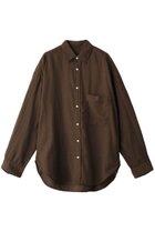 【ヤヌーク/YANUK】のオーバーサイズ シャツ 人気、トレンドファッション・服の通販 founy(ファニー) ファッション Fashion レディースファッション Fashion for Women トップス・カットソー Cut & Sew Tops シャツ・ブラウス・オフィスカジュアル Elegant Blouses & Button-Ups スリーブ Sleeve, Long Sleeve / Short Sleeve ロング Long, Long-Length 定番 Standard, Basic Item thumbnail ブラウン|ID: prp329100003529553 ipo3291000000035489343