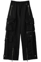 【プランク プロジェクト/PRANK PROJECT】のメニーポケットジップパンツ / Many Pocket Zip Pants 人気、トレンドファッション・服の通販 founy(ファニー) ファッション Fashion レディースファッション WOMEN パンツ Pants ツイル Twill メタル Metal thumbnail BLK(ブラック)|ID: prp329100003534068 ipo3291000000026727894