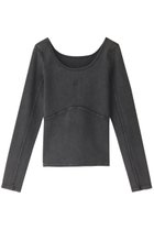 【プランク プロジェクト/PRANK PROJECT】のディープUネックリブトップ / Deep U Neck Rib Top C.GRY(チャコールグレー)|ID: prp329100003534071 ipo3291000000029771772