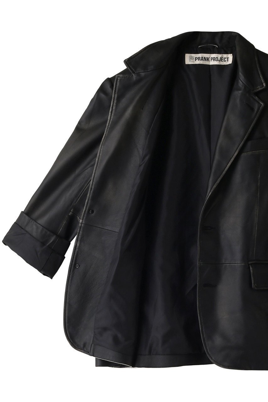 【プランク プロジェクト/PRANK PROJECT】のラブオフSHEEPレザーテーラードジャケット / Rub Off SHEEP Leather Tailored Jacket 人気、トレンドファッション・服の通販 founy(ファニー) 　ファッション　Fashion　レディースファッション　Fashion for Women　アウター　Coat / Outerwear Collection　レディースジャケット・軽アウター　Jackets　テーラードジャケット / 通勤・きれいめスタイル　Tailored Jackets & Blazers　ヴィンテージ　Vintage Style　ジャケット　Jacket, Outerwear　冬　Winter / This Winter　other-6|ID: prp329100003534076 ipo3291000000032966517