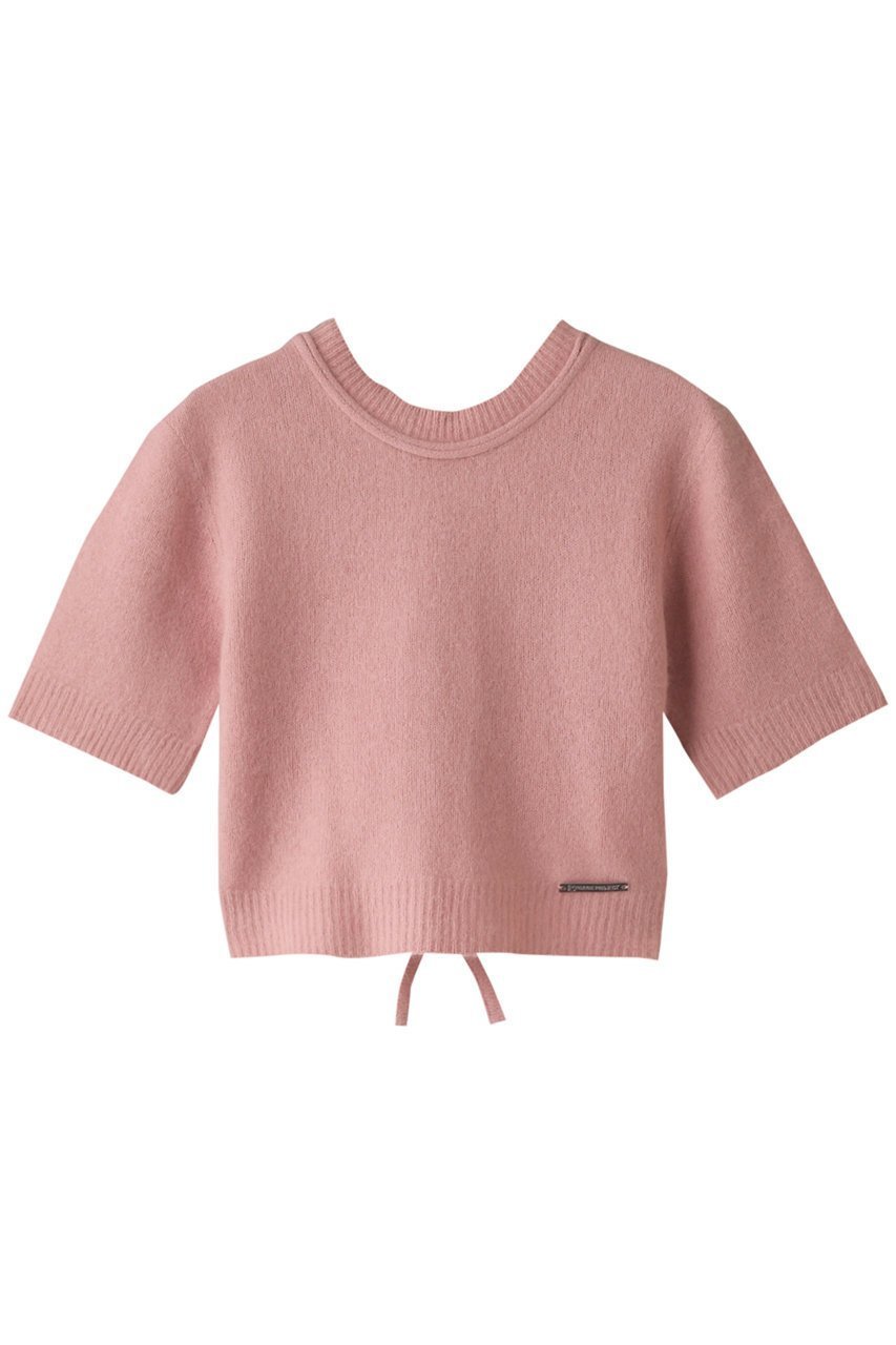 【プランク プロジェクト/PRANK PROJECT】のラクーン2WAYハーフスリーブニット / Raccoon 2WAY Half Sleeve Knit インテリア・キッズ・メンズ・レディースファッション・服の通販 founy(ファニー) 　ファッション　Fashion　レディースファッション　Fashion for Women　トップス・カットソー　Cut & Sew Tops　ニット　Knit Tops & Sweaters　カーディガン・羽織り　Layered Style Cardigans　おすすめ　Recommended / Our Picks　アンゴラ　Angora Knitwear　オケージョン　Occasion Wear　カーディガン　Cardigan, Knitwear　クロップド　Cropped, Short Length　シンプル　Simple, Minimal　ボレロ　Bolero, Short Cardigan　半袖　Short Sleeve, Half Sleeve　PNK(ピンク)|ID: prp329100003534082 ipo3291000000036906509