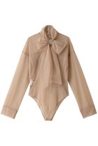 【プランク プロジェクト/PRANK PROJECT】のチュールボウタイボディスーツ / Tulle Bow Tie Bodysuit BGE(ベージュ)|ID: prp329100003534088 ipo3291000000036402244
