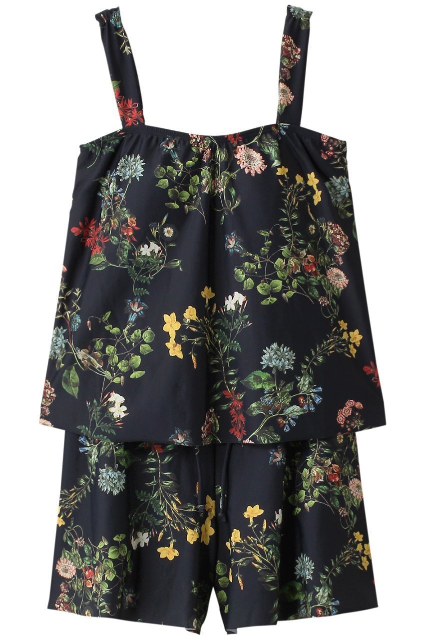 【レイール/Reir】のArt Botanical3点セット インテリア・キッズ・メンズ・レディースファッション・服の通販 founy(ファニー) 　ファッション　Fashion　レディースファッション　Fashion for Women　トップス・カットソー　Cut & Sew Tops　キャミソール&ノースリーブ　Camisoles & Sleeveless Tops　シャツ・ブラウス・オフィスカジュアル　Elegant Blouses & Button-Ups　ロングTシャツ・Tシャツ　Longline T-Shirts & Tees　カットソー・ベーシックTシャツ　Cut-and-Sewn Tops / Stretch Tees & Basics　キャミソール　Camisole, Spaghetti Strap Top　ショート　Short, Short Length　タンク　Tank Top, Sleeveless Top　フェミニン　Feminine, Girly　リゾート　Resort, Vacation Style　ネイビー|ID: prp329100003534219 ipo3291000000036659043