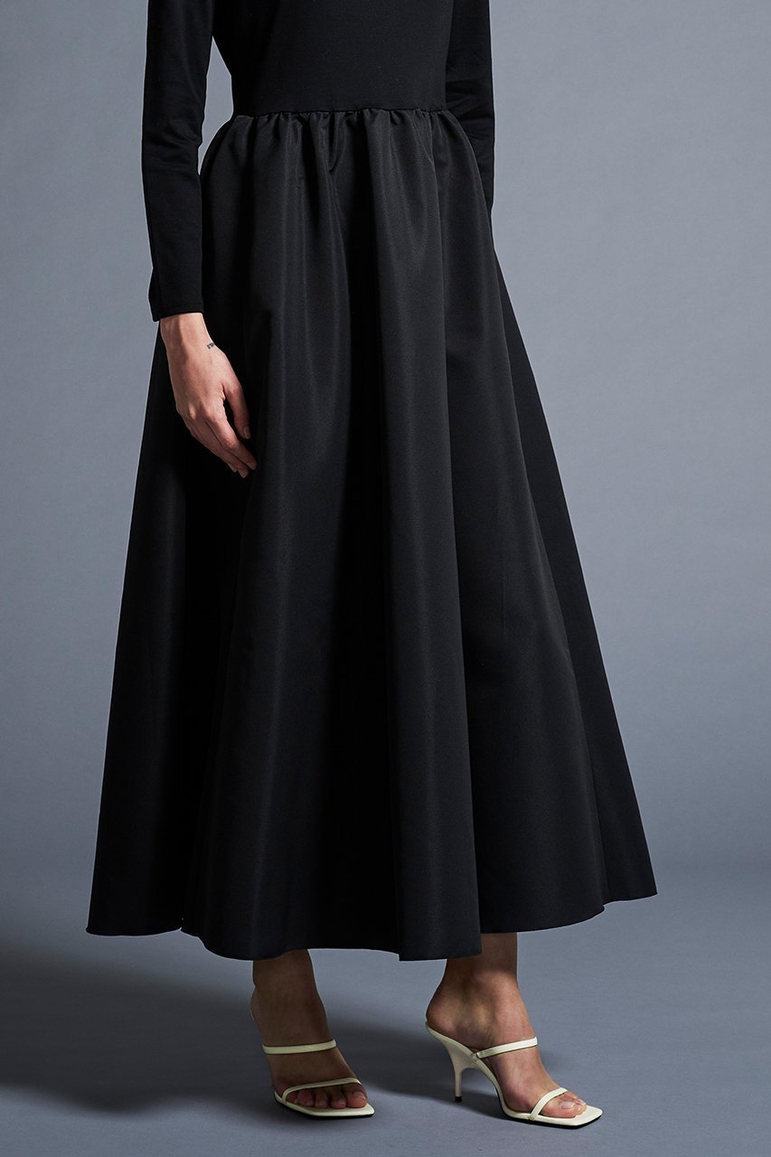 【アミカ/AMICA】のバレリーナT-ドレス 人気、トレンドファッション・服の通販 founy(ファニー) 　ファッション　Fashion　レディースファッション　Fashion for Women　ワンピース　Dresses　フォーマル・パーティードレス・結婚式用ドレス　Elegant & Casual Dresses　チュニック　Tunic Tops & Dresses　グログラン　Grosgrain, Grosgrain Ribbon　今季　This Season, Current Season　切替　Switching, Contrast Panel　サテン　Satin, Glossy Fabric　チュニック　Tunic, Long Top　ドレス　Dress, One-Piece　人気　Popular, Best Seller　バレエ　Ballet, Ballet Style　モダン　Modern, Contemporary　リラックス　Relax, Relaxed Fit　ロング　Long, Long-Length　other-7|ID: prp329100003534224 ipo3291000000035640803