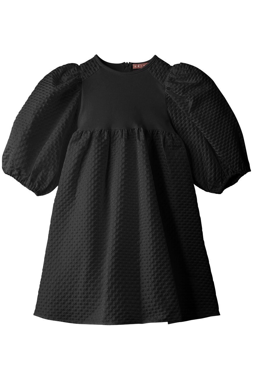 【アミカ/AMICA / KIDS】の【KIDS】クローバーパフドレス ブラック(9Y-11Y) 9Y-11Y インテリア・キッズ・メンズ・レディースファッション・服の通販 founy(ファニー) 　ファッション　Fashion　キッズファッション　Fashion for Kids　ワンピース　Dresses　ショート　Short, Short Length　スリーブ　Sleeve, Long Sleeve / Short Sleeve　チュニック　Tunic, Long Top　エレガント 上品　Elegant　人気　Popular, Best Seller　今季　This Season, Current Season　ブラック(9Y-11Y)|ID: prp329100003534240 ipo3291000000035398636