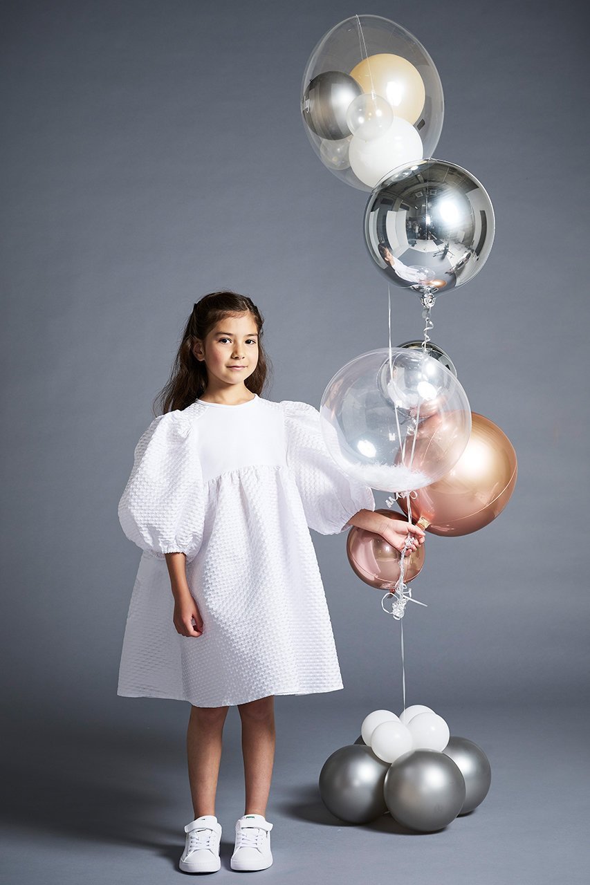 【アミカ/AMICA / KIDS】の【KIDS】クローバーパフドレス ブラック(9Y-11Y) 9Y-11Y 人気、トレンドファッション・服の通販 founy(ファニー) 　ファッション　Fashion　キッズファッション　Fashion for Kids　ワンピース　Dresses　ショート　Short, Short Length　スリーブ　Sleeve, Long Sleeve / Short Sleeve　チュニック　Tunic, Long Top　エレガント 上品　Elegant　人気　Popular, Best Seller　今季　This Season, Current Season　other-7|ID: prp329100003534240 ipo3291000000035404338