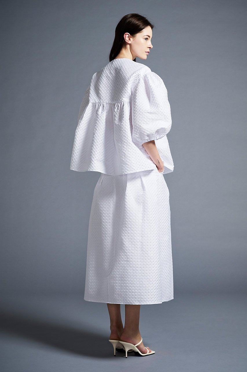 【アミカ/AMICA】のクローバークチュールブラウス 人気、トレンドファッション・服の通販 founy(ファニー) 　ファッション　Fashion　レディースファッション　WOMEN　トップス・カットソー　Tops/Tshirt　シャツ/ブラウス　Shirts/Blouses　おすすめ　Recommend　ショート　Short　ジャケット　Jacket　スリーブ　Sleeve　エレガント 上品　Elegant　人気　Popularity　今季　This Season　冬　Winter　夏　Summer　長袖　Long Sleeve　other-8|ID: prp329100003534243 ipo3291000000031400407