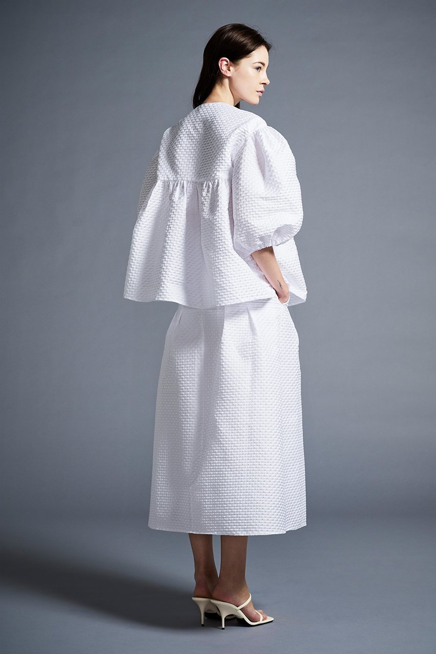 【アミカ/AMICA】のクローバークチュールブラウス 人気、トレンドファッション・服の通販 founy(ファニー) 　ファッション　Fashion　レディースファッション　Fashion for Women　トップス・カットソー　Cut & Sew Tops　シャツ・ブラウス・オフィスカジュアル　Elegant Blouses & Button-Ups　おすすめ　Recommended / Our Picks　ショート　Short, Short Length　ジャケット　Jacket, Outerwear　スリーブ　Sleeve, Long Sleeve / Short Sleeve　エレガント 上品　Elegant　人気　Popular, Best Seller　今季　This Season, Current Season　冬　Winter / This Winter　夏　Summer　長袖　Long Sleeve, Full Sleeve　other-4|ID: prp329100003534243 ipo3291000000032901822