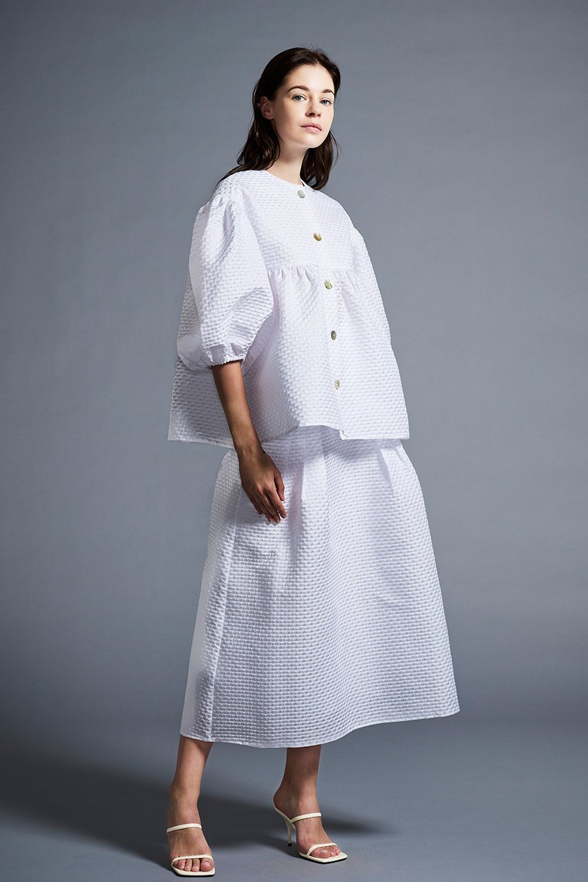 【アミカ/AMICA】のクローバークチュールブラウス 人気、トレンドファッション・服の通販 founy(ファニー) 　ファッション　Fashion　レディースファッション　Fashion for Women　トップス・カットソー　Cut & Sew Tops　シャツ・ブラウス・オフィスカジュアル　Elegant Blouses & Button-Ups　おすすめ　Recommended / Our Picks　ショート　Short, Short Length　ジャケット　Jacket, Outerwear　スリーブ　Sleeve, Long Sleeve / Short Sleeve　エレガント 上品　Elegant　人気　Popular, Best Seller　今季　This Season, Current Season　冬　Winter / This Winter　夏　Summer　長袖　Long Sleeve, Full Sleeve　other-7|ID: prp329100003534243 ipo3291000000032901830