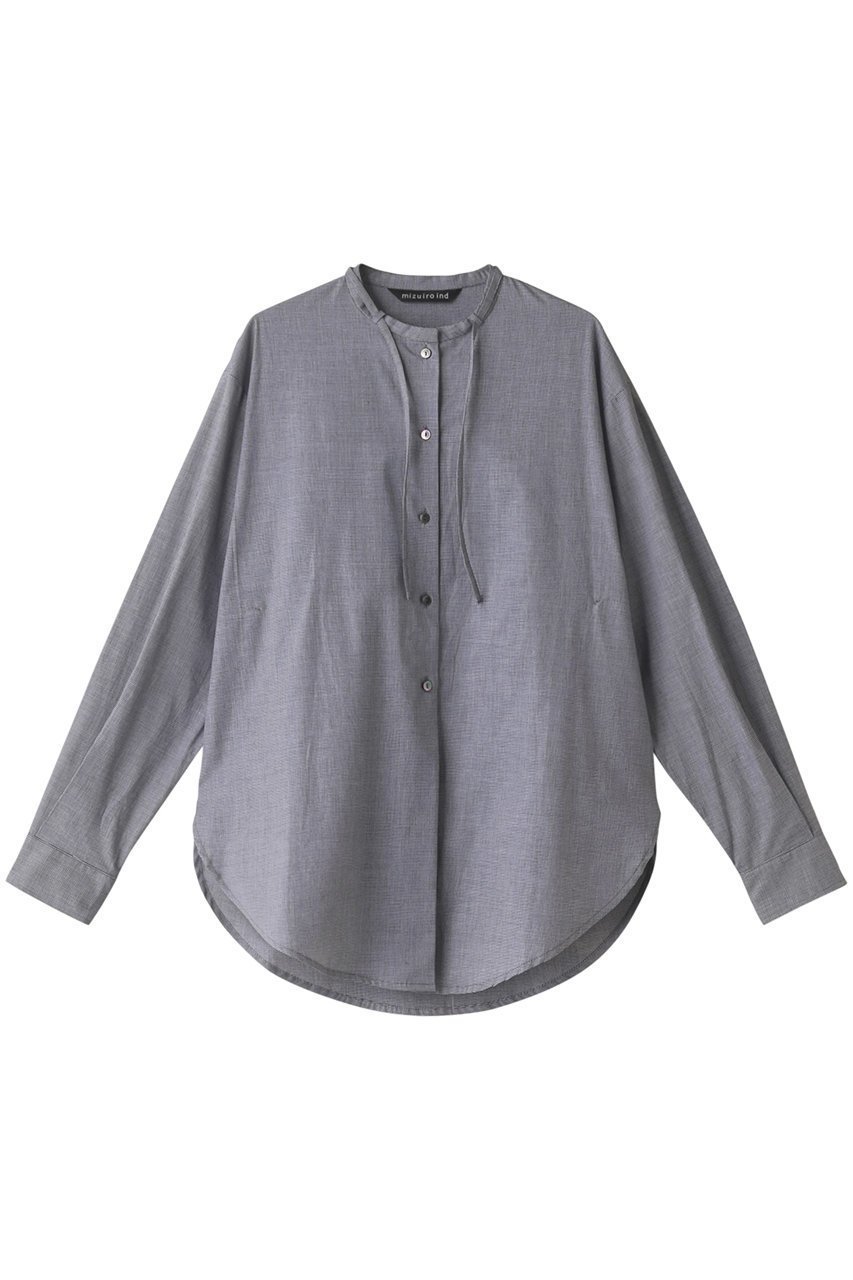 【ミズイロ インド/mizuiro ind】のcheck ribbon tie shirt tunic チュニック インテリア・キッズ・メンズ・レディースファッション・服の通販 founy(ファニー) 　ファッション　Fashion　レディースファッション　WOMEN　ワンピース　Dress　チュニック　Tunic　おすすめ　Recommend　チェック　Check　チュニック　Tunic　ベスト　Vest　リボン　Ribbon　エレガント 上品　Elegant　人気　Popularity　無地　Plain Color　グレーチェックA|ID: prp329100003536821 ipo3291000000029958358