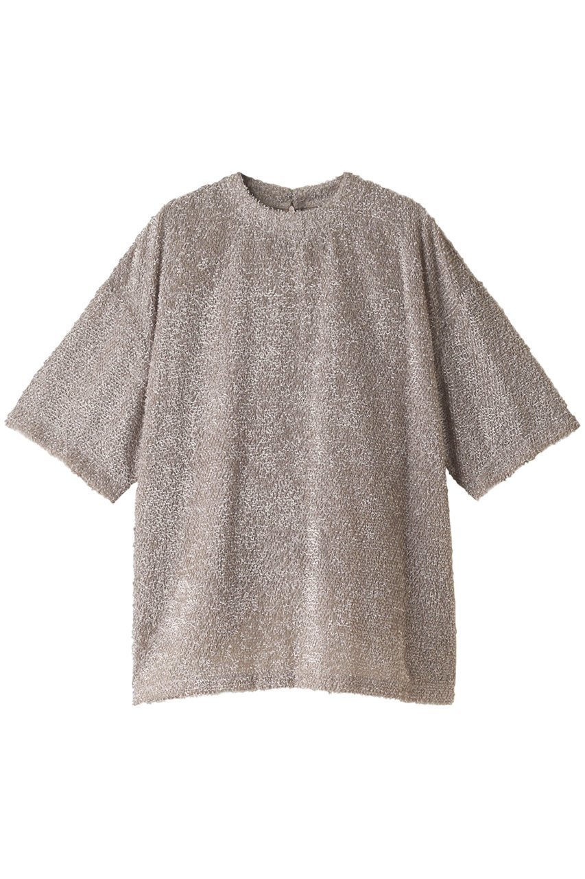 【エリオポール/heliopole】のTEE BLOUSE ブラウス インテリア・キッズ・メンズ・レディースファッション・服の通販 founy(ファニー) ファッション Fashion レディースファッション Fashion for Women トップス・カットソー Cut & Sew Tops シャツ・ブラウス・オフィスカジュアル Elegant Blouses & Button-Ups ジャカード/ジャガード Jacquard, Woven Pattern スリーブ Sleeve, Long Sleeve / Short Sleeve バランス Balance, Style Balance ロング Long, Long-Length エレガント 上品 Elegant 秋 Autumn ベージュ|ID: prp329100003536840 ipo3291000000032931102