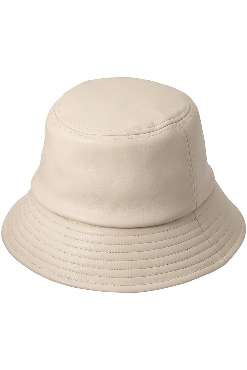 【ローズバッド/ROSE BUD】のフェイクレザーバケットハット インテリア・キッズ・メンズ・レディースファッション・服の通販 founy(ファニー) 　ファッション　Fashion　レディースファッション　WOMEN　帽子　Hats　シンプル　フェイクレザー　今季　定番　Standard　帽子　ホワイト|ID: prp329100003536847 ipo3291000000023336453