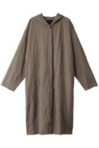 【ミズイロ インド/mizuiro ind】のwasher pleats hooded wide CT コート 人気、トレンドファッション・服の通販 founy(ファニー) ファッション Fashion レディースファッション WOMEN アウター Coat Outerwear コート Coats シンプル Simple ベーシック Basic ロング Long ワッシャー Washer thumbnail beige|ID: prp329100003538347 ipo3291000000028403974