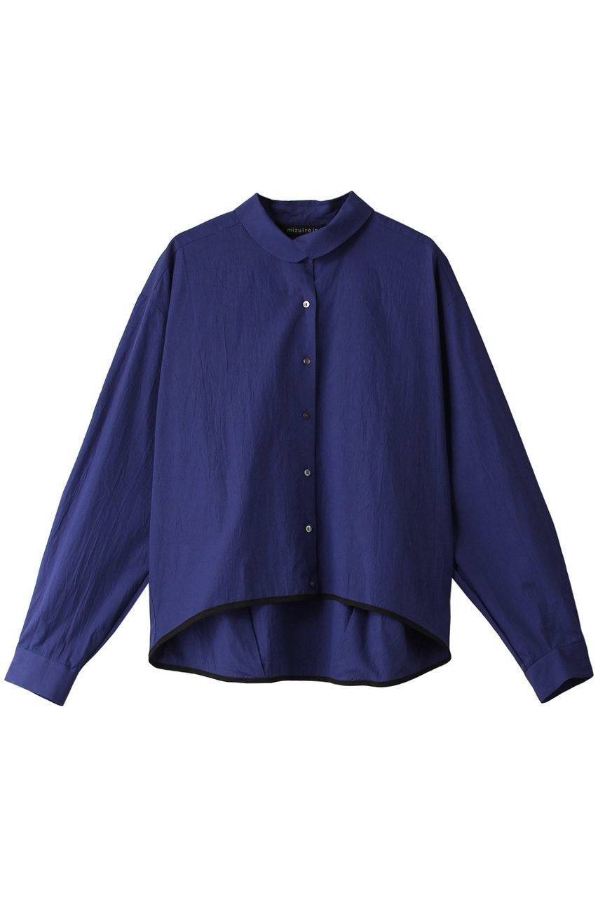 【ミズイロ インド/mizuiro ind】のbicolor hem round collar shirt シャツ 人気、トレンドファッション・服の通販 founy(ファニー) 　ファッション　Fashion　レディースファッション　WOMEN　トップス・カットソー　Tops/Tshirt　シャツ/ブラウス　Shirts/Blouses　スリーブ　Sleeve　パイピング　Piping　フロント　Front　ロング　Long　長袖　Long Sleeve　 other-1|ID: prp329100003538394 ipo3291000000023347997