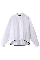 【ミズイロ インド/mizuiro ind】のbicolor hem round collar shirt シャツ white|ID:prp329100003538394
