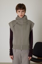 【リムアーク/RIM.ARK】のHood design knit vest/ベスト ライトグレー|ID:prp329100003538408