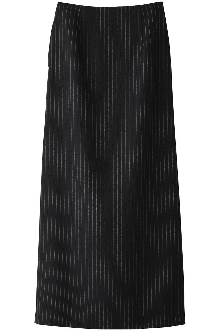 【リムアーク/RIM.ARK】のMannish stripe pencil SK/スカート インテリア・キッズ・メンズ・レディースファッション・服の通販 founy(ファニー) 　ファッション　Fashion　レディースファッション　Fashion for Women　スカート　Skirts　ロングスカート　Long Skirts / Maxi & Midi Skirts　シンプル　Simple, Minimal　ストライプ　Stripe, Striped Pattern　マキシ　Maxi, Full Length　ロング　Long, Long-Length　ブラック|ID: prp329100003538412 ipo3291000000032823113