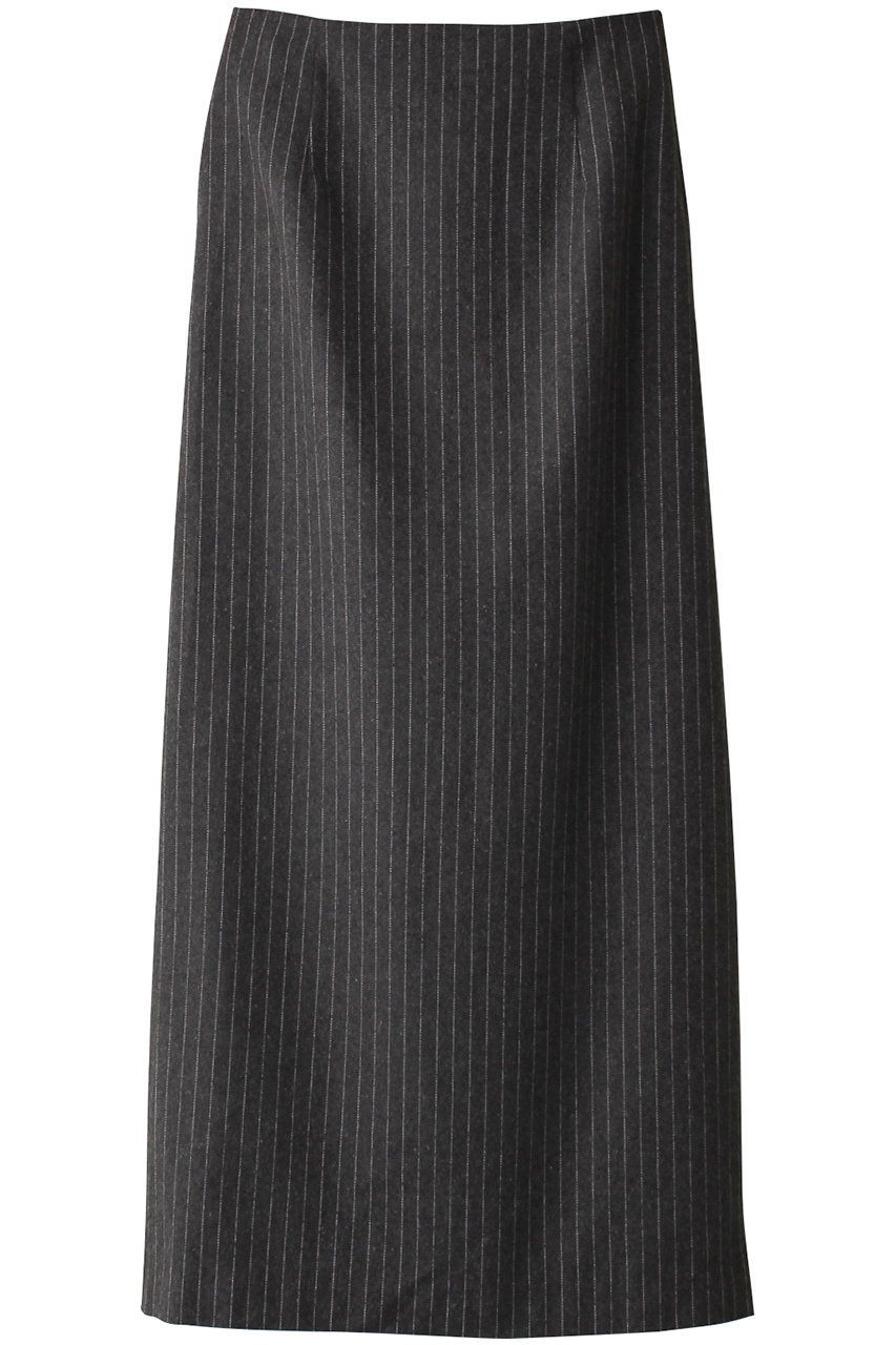 【リムアーク/RIM.ARK】のMannish stripe pencil SK/スカート インテリア・キッズ・メンズ・レディースファッション・服の通販 founy(ファニー) 　ファッション　Fashion　レディースファッション　Fashion for Women　スカート　Skirts　ロングスカート　Long Skirts / Maxi & Midi Skirts　シンプル　Simple, Minimal　ストライプ　Stripe, Striped Pattern　マキシ　Maxi, Full Length　ロング　Long, Long-Length　チャコールグレー|ID: prp329100003538412 ipo3291000000032823115