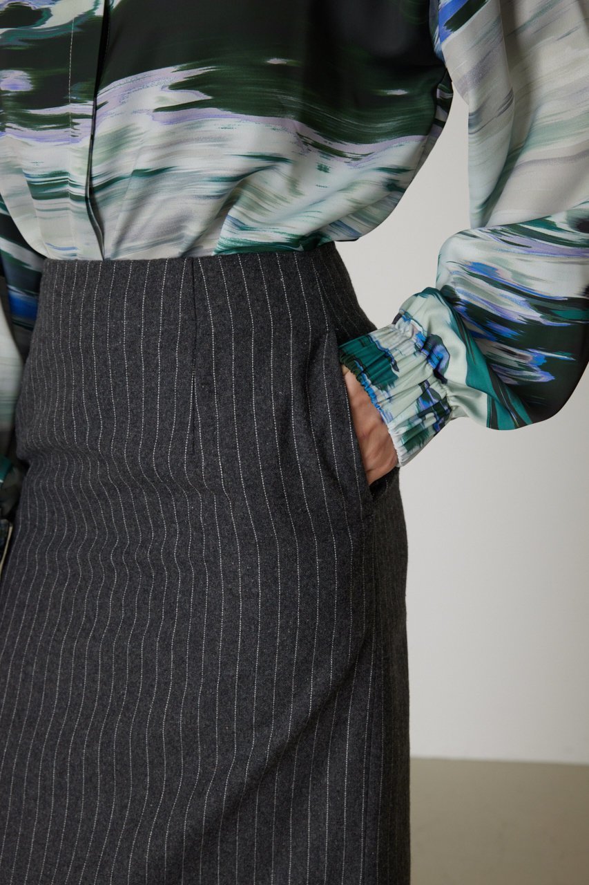 【リムアーク/RIM.ARK】のMannish stripe pencil SK/スカート 人気、トレンドファッション・服の通販 founy(ファニー) 　ファッション　Fashion　レディースファッション　Fashion for Women　スカート　Skirts　ロングスカート　Long Skirts / Maxi & Midi Skirts　シンプル　Simple, Minimal　ストライプ　Stripe, Striped Pattern　マキシ　Maxi, Full Length　ロング　Long, Long-Length　other-8|ID: prp329100003538412 ipo3291000000032823122