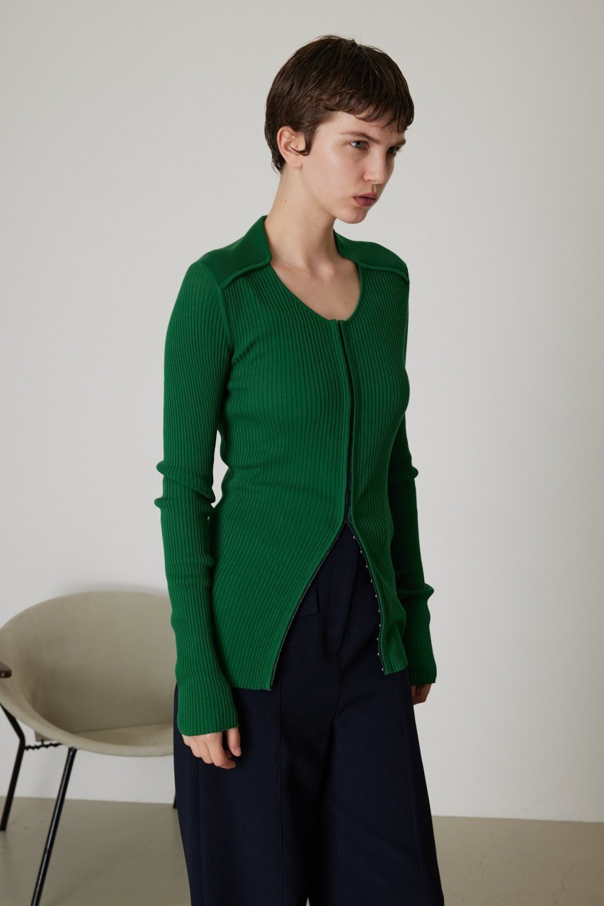 【リムアーク/RIM.ARK】のNeck design slim knit CD/ニットカーディガン 人気、トレンドファッション・服の通販 founy(ファニー) ファッション Fashion レディースファッション Fashion for Women トップス・カットソー Cut & Sew Tops ニット Knit Tops & Sweaters カーディガン・羽織り Layered Style Cardigans インナー Innerwear カーディガン Cardigan, Knitwear バランス Balance, Style Balance フォルム Silhouette, Form other-8|ID: prp329100003538414 ipo3291000000032962440