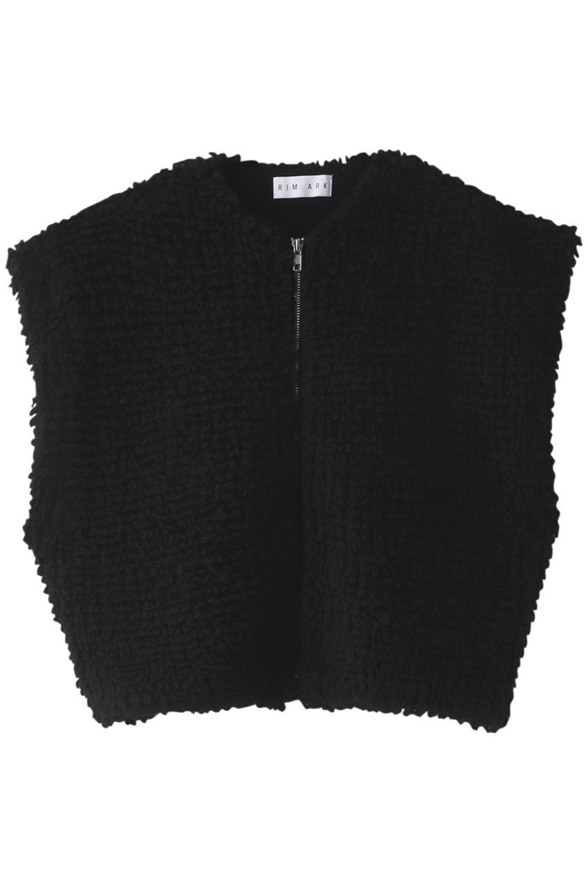 【リムアーク/RIM.ARK】のWide shoulder zip vest/ベスト インテリア・キッズ・メンズ・レディースファッション・服の通販 founy(ファニー) 　ファッション　Fashion　レディースファッション　Fashion for Women　アウター　Coat / Outerwear Collection　トップス・カットソー　Cut & Sew Tops　キャミソール&ノースリーブ　Camisoles & Sleeveless Tops　シャツ・ブラウス・オフィスカジュアル　Elegant Blouses & Button-Ups　ベスト&ジレ / 重ね着スタイル　Vests & Gilets　おすすめ　Recommended / Our Picks　オケージョン　Occasion Wear　スクエア　Square, Square Shape　スタイリッシュ　Stylish, Fashionable　ノースリーブ　Sleeveless, No-Sleeve　ベスト　Vest, Waistcoat　ブラック|ID: prp329100003538416 ipo3291000000032883233