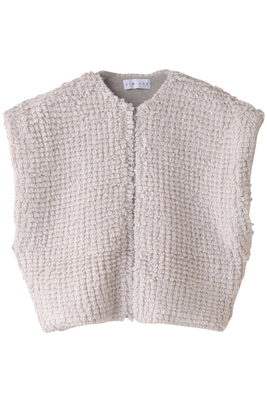 【リムアーク/RIM.ARK】のWide shoulder zip vest/ベスト インテリア・キッズ・メンズ・レディースファッション・服の通販 founy(ファニー) 　ファッション　Fashion　レディースファッション　Fashion for Women　アウター　Coat / Outerwear Collection　トップス・カットソー　Cut & Sew Tops　キャミソール&ノースリーブ　Camisoles & Sleeveless Tops　シャツ・ブラウス・オフィスカジュアル　Elegant Blouses & Button-Ups　ベスト&ジレ / 重ね着スタイル　Vests & Gilets　おすすめ　Recommended / Our Picks　オケージョン　Occasion Wear　スクエア　Square, Square Shape　スタイリッシュ　Stylish, Fashionable　ノースリーブ　Sleeveless, No-Sleeve　ベスト　Vest, Waistcoat　ライトグレー|ID: prp329100003538416 ipo3291000000032883241