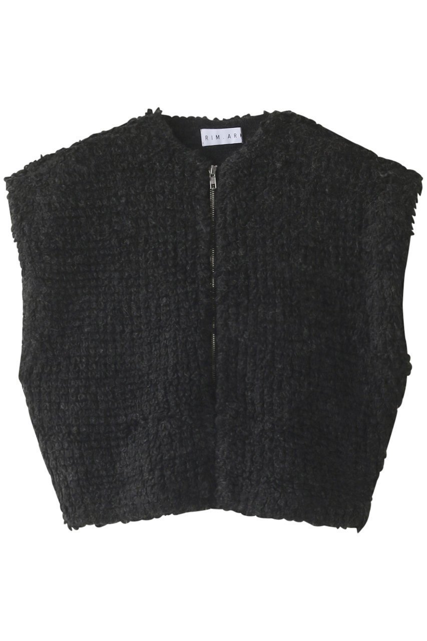 【リムアーク/RIM.ARK】のWide shoulder zip vest/ベスト インテリア・キッズ・メンズ・レディースファッション・服の通販 founy(ファニー) 　ファッション　Fashion　レディースファッション　Fashion for Women　アウター　Coat / Outerwear Collection　トップス・カットソー　Cut & Sew Tops　キャミソール&ノースリーブ　Camisoles & Sleeveless Tops　シャツ・ブラウス・オフィスカジュアル　Elegant Blouses & Button-Ups　ベスト&ジレ / 重ね着スタイル　Vests & Gilets　おすすめ　Recommended / Our Picks　オケージョン　Occasion Wear　スクエア　Square, Square Shape　スタイリッシュ　Stylish, Fashionable　ノースリーブ　Sleeveless, No-Sleeve　ベスト　Vest, Waistcoat　チャコールグレー|ID: prp329100003538416 ipo3291000000036739827