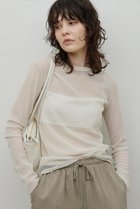 【ガリャルダガランテ/GALLARDAGALANTE】の【La nature linge】ドットチュールプルオーバー 人気、トレンドファッション・服の通販 founy(ファニー) ファッション Fashion レディースファッション WOMEN トップス・カットソー Tops/Tshirt シャツ/ブラウス Shirts/Blouses ロング / Tシャツ T-Shirts プルオーバー Pullover カットソー Cut and Sewn おすすめ Recommend インナー Inner シアー Sheer ジャケット Jacket スリーブ Sleeve フェミニン Feminine ボトム Bottom ロング Long thumbnail ベージュ|ID: prp329100003540060 ipo3291000000027363816