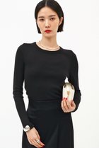 【ザ ストア バイ シー/THE STORE by C】のウォッシャブルシルクプルオーバー 人気、トレンドファッション・服の通販 founy(ファニー) ファッション Fashion レディースファッション Fashion for Women トップス・カットソー Cut & Sew Tops シャツ・ブラウス・オフィスカジュアル Elegant Blouses & Button-Ups ロングTシャツ・Tシャツ Longline T-Shirts & Tees カジュアルプルオーバー・ニットトップス Pullovers & Knit Tops / Casual Pullovers カットソー・ベーシックTシャツ Cut-and-Sewn Tops / Stretch Tees & Basics ウォッシャブル Machine Washable シルク Silk, 100% Silk スリーブ Sleeve, Long Sleeve / Short Sleeve テレコ Ribbed, Rib Stitch ベーシック Basic, Essential ロング Long, Long-Length 別注 Limited Edition, Custom Order thumbnail ブラック|ID: prp329100003540098 ipo3291000000035736349