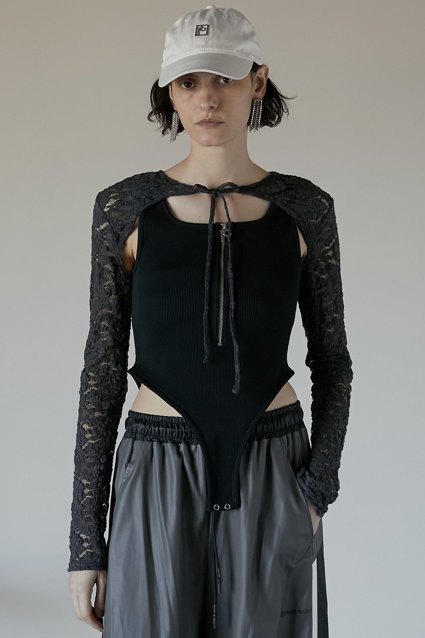 【プランク プロジェクト/PRANK PROJECT】のレースボレロ / Lace Bolero 人気、トレンドファッション・服の通販 founy(ファニー) 　ファッション　Fashion　レディースファッション　Fashion for Women　アウター　Coat / Outerwear Collection　ボレロ・ショート丈ジャケット / ドレス羽織りに　Boleros & Short Jackets　トップス・カットソー　Cut & Sew Tops　シャツ・ブラウス・オフィスカジュアル　Elegant Blouses & Button-Ups　おすすめ　Recommended / Our Picks　ストレッチ　Stretch, Stretchy Fabric　スリーブ　Sleeve, Long Sleeve / Short Sleeve　ノースリーブ　Sleeveless, No-Sleeve　ボレロ　Bolero, Short Cardigan　レース　Lace, Lace Fabric　ロング　Long, Long-Length　other-7|ID: prp329100003541815 ipo3291000000032930849
