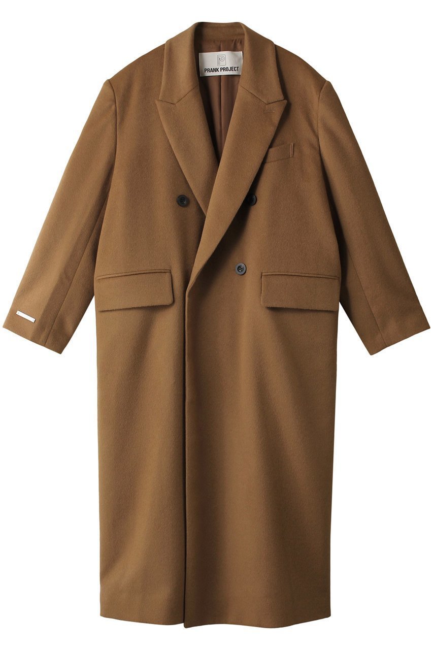 【プランク プロジェクト/PRANK PROJECT】のカシミアビーバーダブルチェスターコート / Cashmere Beaver Double Chester Coat インテリア・キッズ・メンズ・レディースファッション・服の通販 founy(ファニー) 　ファッション　Fashion　レディースファッション　Fashion for Women　アウター　Coat / Outerwear Collection　コート・ロングコート・ピーコート　Long Coats, Peacoats & More　チェスターコート・ロング丈アウター　Chester Coats / Chesterfield Long Coats　エレガント 上品　Elegant　クラシック　Classic, Timeless Style　チェスターコート　Chester Coat, Long Coat　マキシ　Maxi, Full Length　マニッシュ　Mannish, Boyish　ロング　Long, Long-Length　CML(キャメル)|ID: prp329100003541824 ipo3291000000032920671