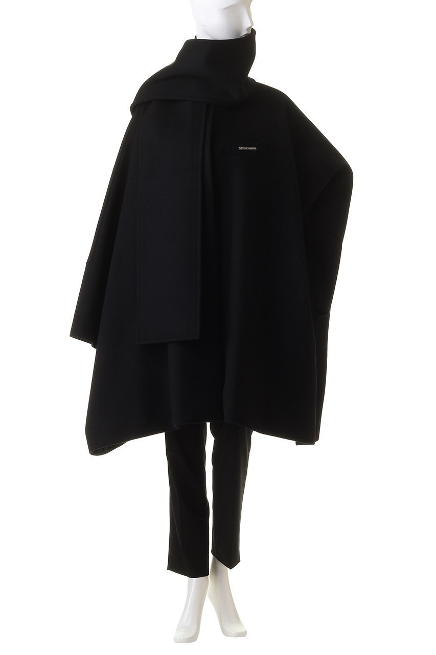 【プランク プロジェクト/PRANK PROJECT】のスーパー140ウールポンチョコート / Super 140 Wool Poncho Coat 人気、トレンドファッション・服の通販 founy(ファニー) 　ファッション　Fashion　レディースファッション　Fashion for Women　アウター　Coat / Outerwear Collection　コート・ロングコート・ピーコート　Long Coats, Peacoats & More　ポンチョ・ケープコート　Ponchos & Capes　ショート　Short, Short Length　スタンド　Stand Collar, Upright Stand　ビッグ　Big, Oversized　ポケット　Pocket, Pocket Detail　マフラー　Scarf, Muffler　ロング　Long, Long-Length　防寒　Cold Protection, Winter-Ready　other-2|ID: prp329100003541828 ipo3291000000032914447