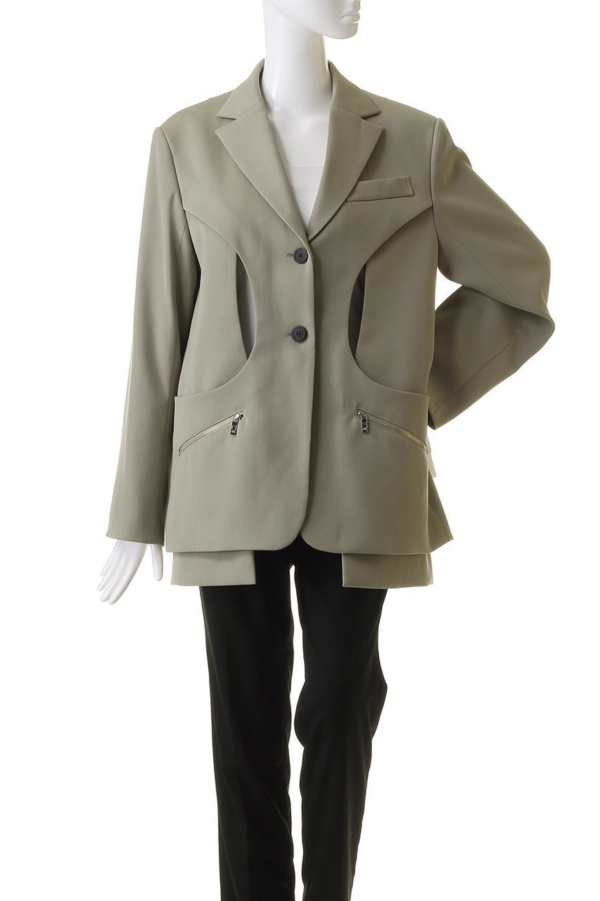 【プランク プロジェクト/PRANK PROJECT】のカットアウトナロージャケット / Cut-out Narrow Jacket 人気、トレンドファッション・服の通販 founy(ファニー) 　ファッション　Fashion　レディースファッション　Fashion for Women　アウター　Coat / Outerwear Collection　レディースジャケット・軽アウター　Jackets　おすすめ　Recommended / Our Picks　ジャケット　Jacket, Outerwear　ストライプ　Stripe, Striped Pattern　other-2|ID: prp329100003541831 ipo3291000000032966688
