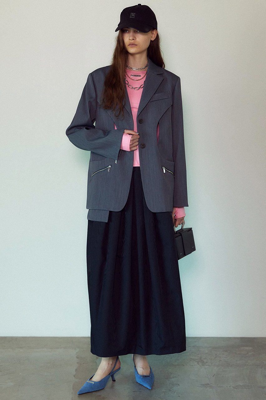 【プランク プロジェクト/PRANK PROJECT】のカットアウトナロージャケット / Cut-out Narrow Jacket 人気、トレンドファッション・服の通販 founy(ファニー) 　ファッション　Fashion　レディースファッション　Fashion for Women　アウター　Coat / Outerwear Collection　レディースジャケット・軽アウター　Jackets　おすすめ　Recommended / Our Picks　ジャケット　Jacket, Outerwear　ストライプ　Stripe, Striped Pattern　other-8|ID: prp329100003541831 ipo3291000000032966710